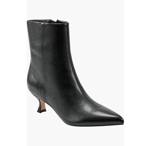 Marc Fisher LTD Iggy Kitten Heel Bootie Black 001 Leather Women’s Size 5 - Picture 1 of 13